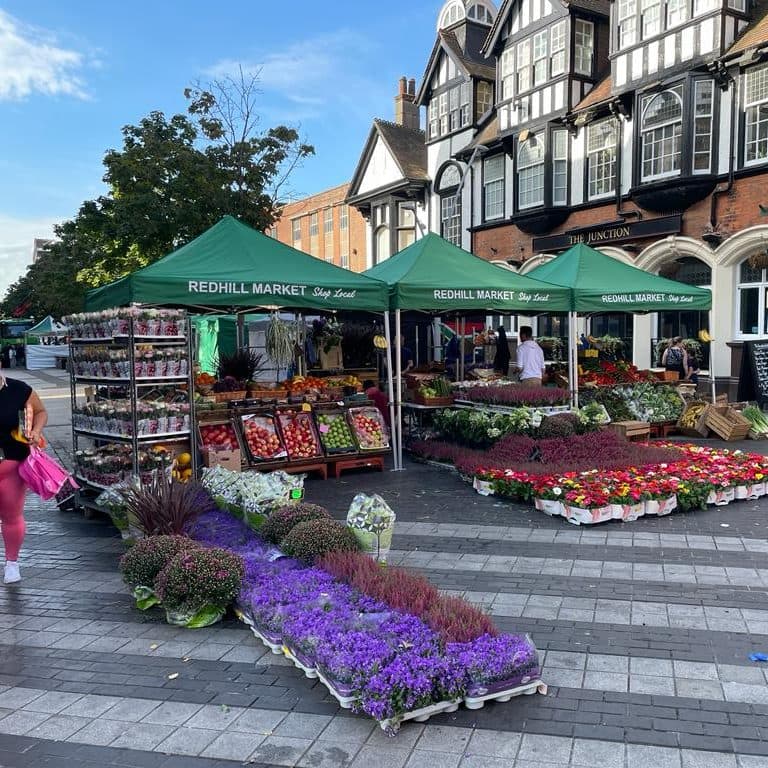 Redhill Market on the High Street